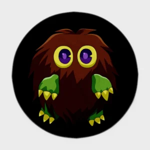Add some fun and excitement with this Kuriboh round rug. Ideal for boys' bedrooms or gaming setups, it brings a quirky and energetic vibe to any space.