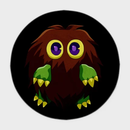 Add some fun and excitement with this Kuriboh round rug. Ideal for boys' bedrooms or gaming setups, it brings a quirky and energetic vibe to any space.
