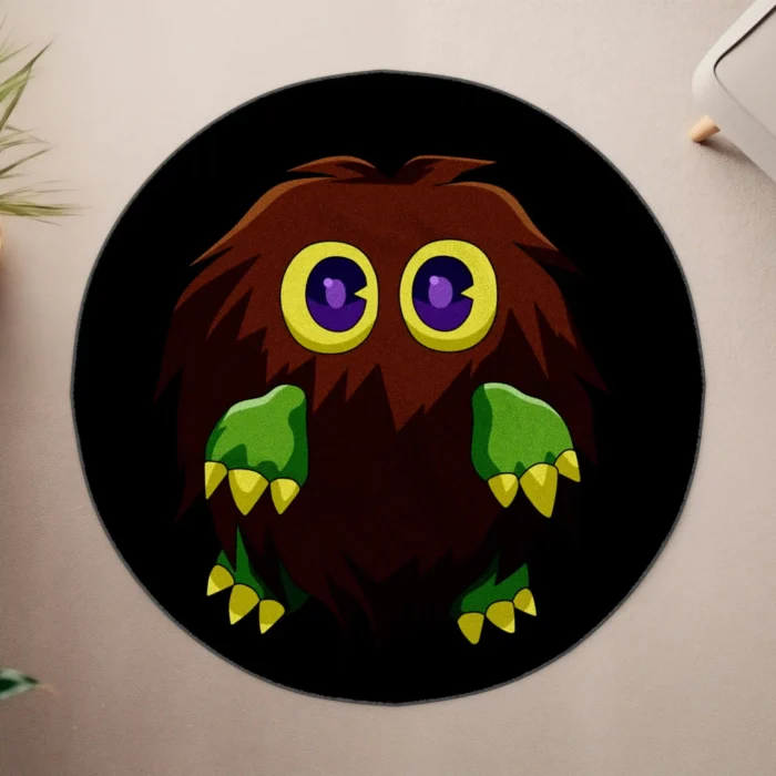 Kuriboh Round Rug – Fun Carpet for Boys Bedroom or Gaming Room Setup - Image 4