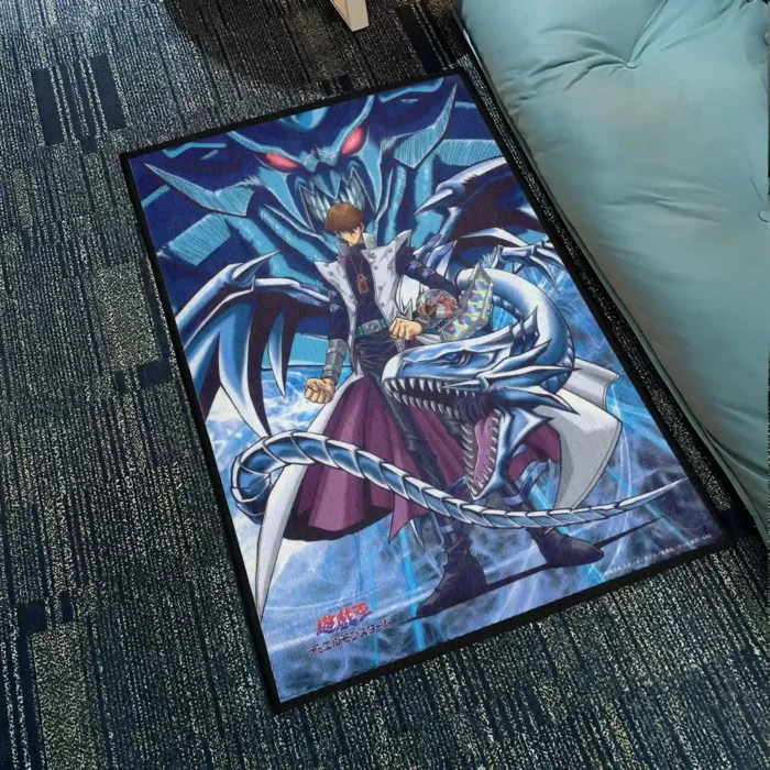 YGO Seto Kaiba Rug – Cool Gaming Room Carpet, Unique Decor and Gift - Image 2