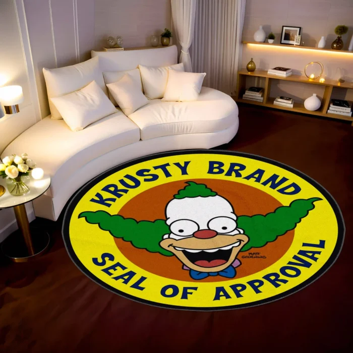 Clown Round Rug – Funny Character Rug for Room or Merch - Image 2