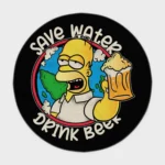 Bring some classic cartoon charm into your game room with this Homer round rug. Ideal for fans of *The Simpsons*, it adds a fun, nostalgic vibe to any space while being a great addition to a retro-themed room.