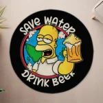 Homer Round Rug – Classic Cartoon Decor for Game Room or Fans - Image 4