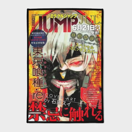 Step into the world of *Tokyo Ghoul* with this Ghoul Jump cover rug. Stylish and dynamic, it’s ideal for home decor or as a unique gaming gift for any fan.