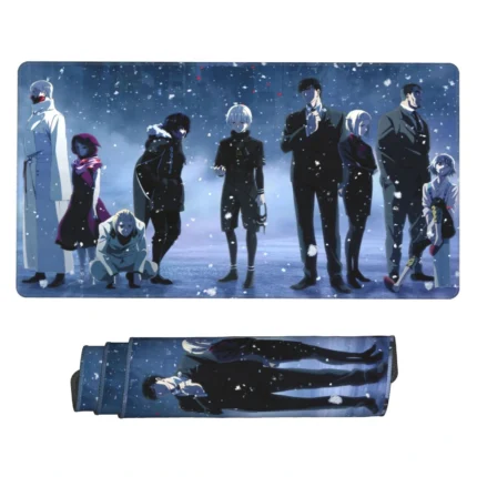 This Tokyo Ghoul mouse pad is a cool anime desk mat, ideal for otaku setups, gaming rooms, or fan spaces. A bold and stylish gift for fans.