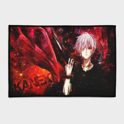 For fans of *Tokyo Ghoul*, this Ghoul rug adds a unique and dark touch to any boys' bedroom or game room. It brings the eerie atmosphere of the anime into your space.