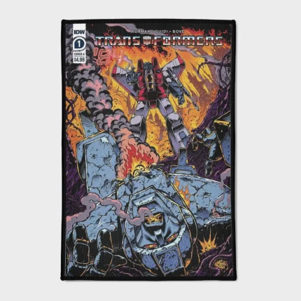 Step into the world of robots with this cool Trans Robot rug. Ideal for kids' rooms or gaming setups, it adds a fun and futuristic vibe, making it a perfect addition for young fans of robots and science fiction.