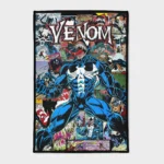 For fans of the anti-hero *Venom*, this comic cover rug is the perfect decor piece. Stylish and bold, it’s great for gifts or fan spaces, adding an edgy and cool vibe to any room.