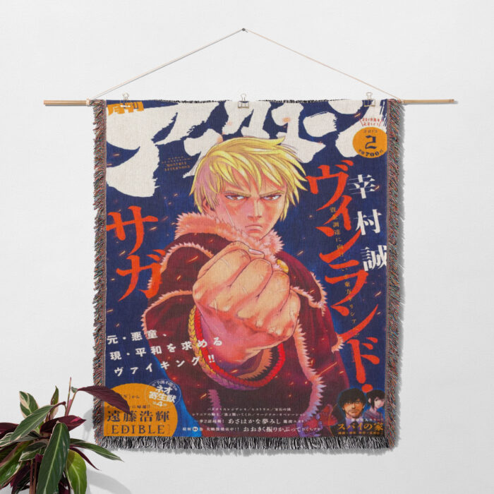 Vinland Saga Anime Woven Tapestry Throw Blanket – Bold Wall Art, Room & Home Decor, Perfect Gift & Collectible - Image 2