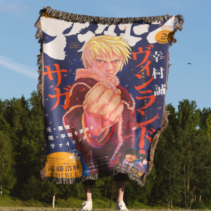 Vinland Saga Anime Woven Tapestry Throw Blanket – Bold Wall Art, Room & Home Decor, Perfect Gift & Collectible - Image 4
