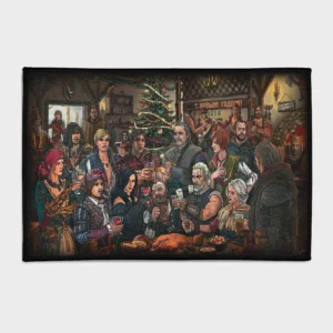 Bring the world of *The Witcher 3* into your room with this cool fantasy rug. Perfect for otaku bedrooms or as a gift setup, it adds an immersive touch to your space with its bold and intricate design.
