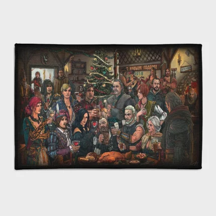 Bring the world of *The Witcher 3* into your room with this cool fantasy rug. Perfect for otaku bedrooms or as a gift setup, it adds an immersive touch to your space with its bold and intricate design.