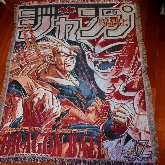 DB Anime Woven Tapestry Throw Blanket – Stylish Wall Rug, Bright Home Decor, Perfect Gift - Image 6