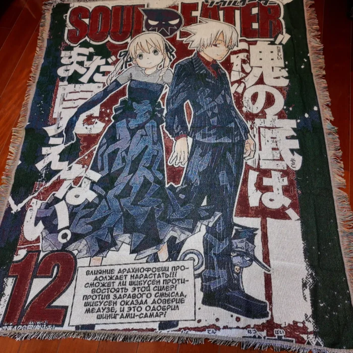 Soul Poster Anime Woven Tapestry Throw Blanket – Retro Wall Art, Cozy Room Decor, Collectible Accent - Image 6