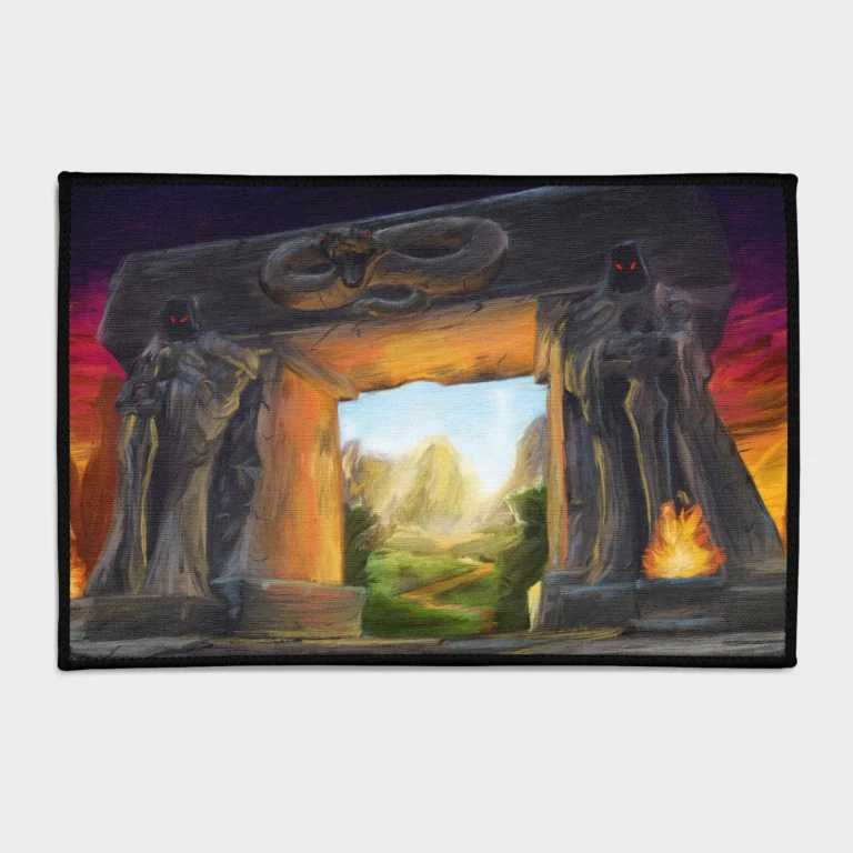 Unleash the power of the *Dark Portal* with this epic Warcraft rug. Ideal for boys' rooms or gaming setups, it adds a fierce, battle-ready atmosphere to any space, perfect for fans of the *Warcraft* universe.