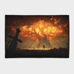 Bring the mythic world of Norse legends into your room with this Yggdrasill rug. Ideal for fantasy rooms or Norse decor, it showcases the legendary tree at the center of the cosmos, offering a unique, mythical touch to your space.