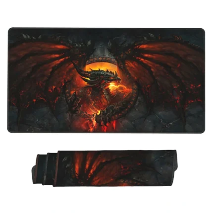 This World of Warcraft Deathwing mouse pad is an epic fantasy desk mat, ideal for gaming desks, workspaces, or otaku rooms. A bold collectible for fans.