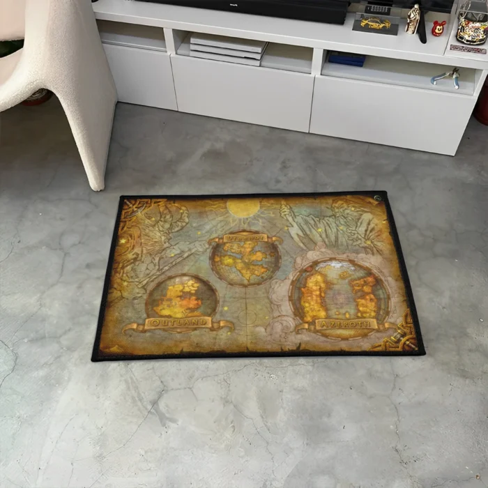 WoW Map Rug – Classic MMORPG Rug for Game Room or Azeroth Fan Gift - Image 3