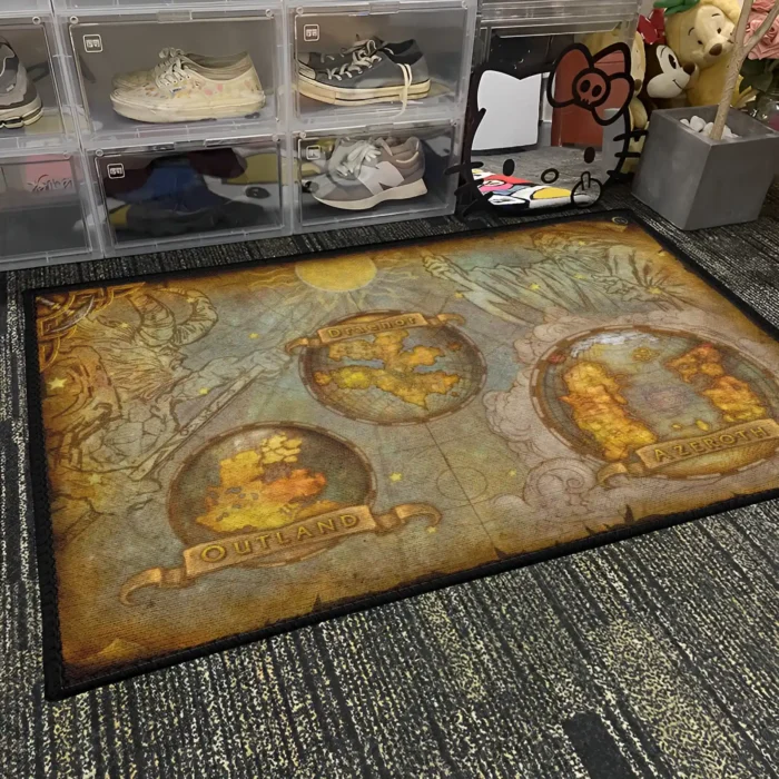 WoW Map Rug – Classic MMORPG Rug for Game Room or Azeroth Fan Gift - Image 4