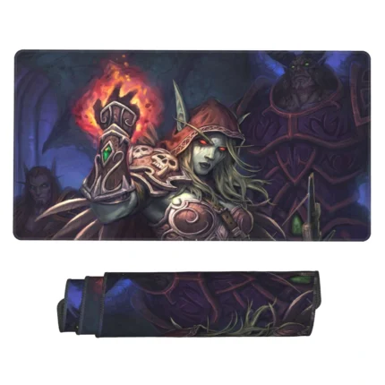 This World of Warcraft Sylvanas mouse pad is an epic gaming desk mat, perfect for fans of the iconic character. Great for gaming desks or otaku setups.