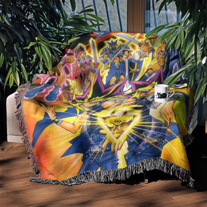 YGO Woven Tapestry Throw Blanket – Cozy Blanket, Wall Art & Room Decor, Must-Have Collectible - Image 3