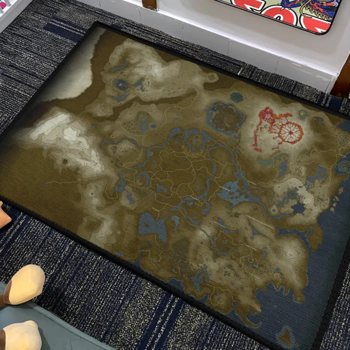 Tears of the Kingdom Map Rug – Epic Zelda Carpet for Gaming Room or Fan Decor - Image 4