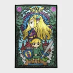 Travel through the world of *The Legend of Zelda: Wind Waker* with this cute round rug. Perfect for kids' rooms or fans of the classic game, it adds a nostalgic and charming touch to any decor.