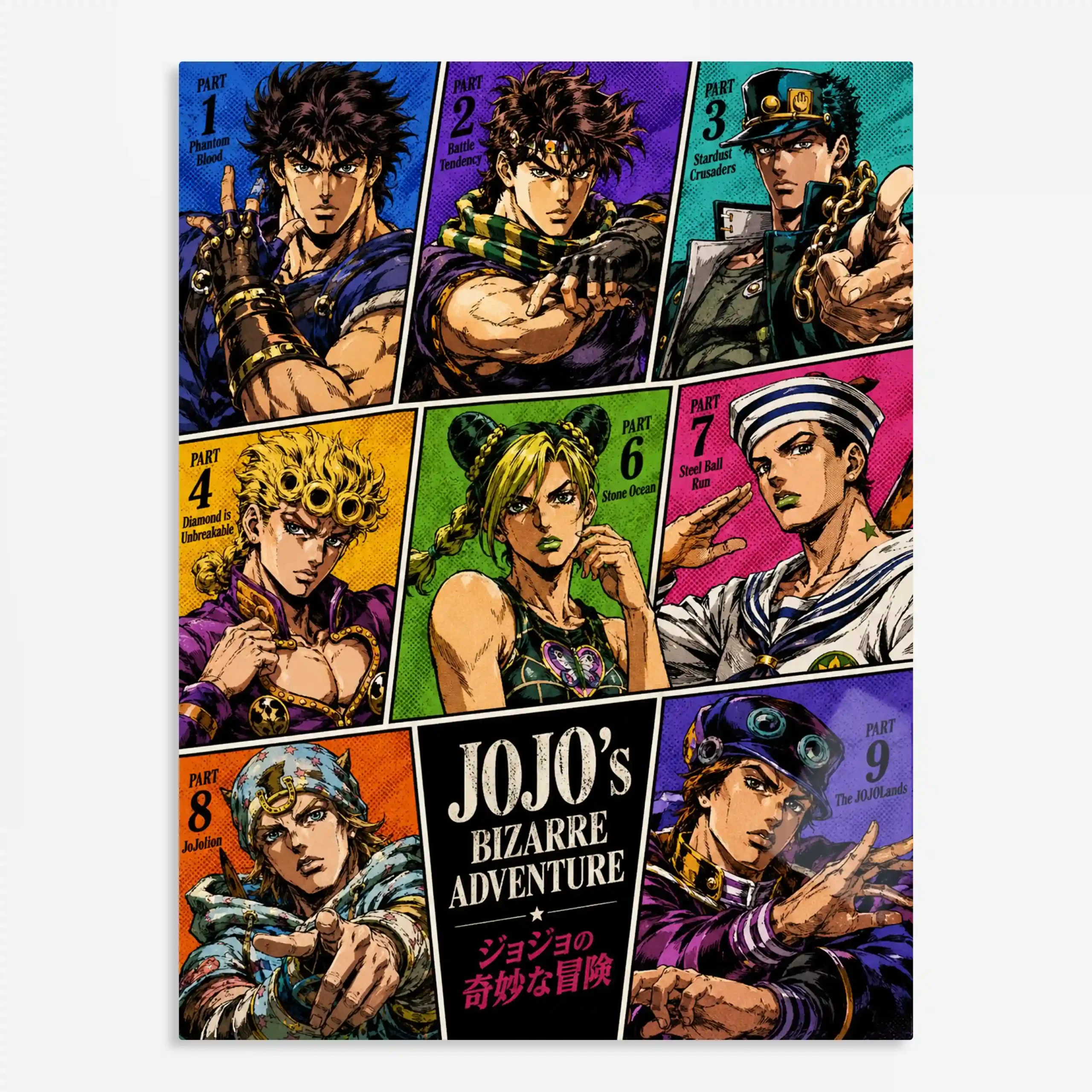 anime metal poster (111) s1 Anime Metal Poster Wall Art
Decor - Bizarre Pose Fan - A - Image 1