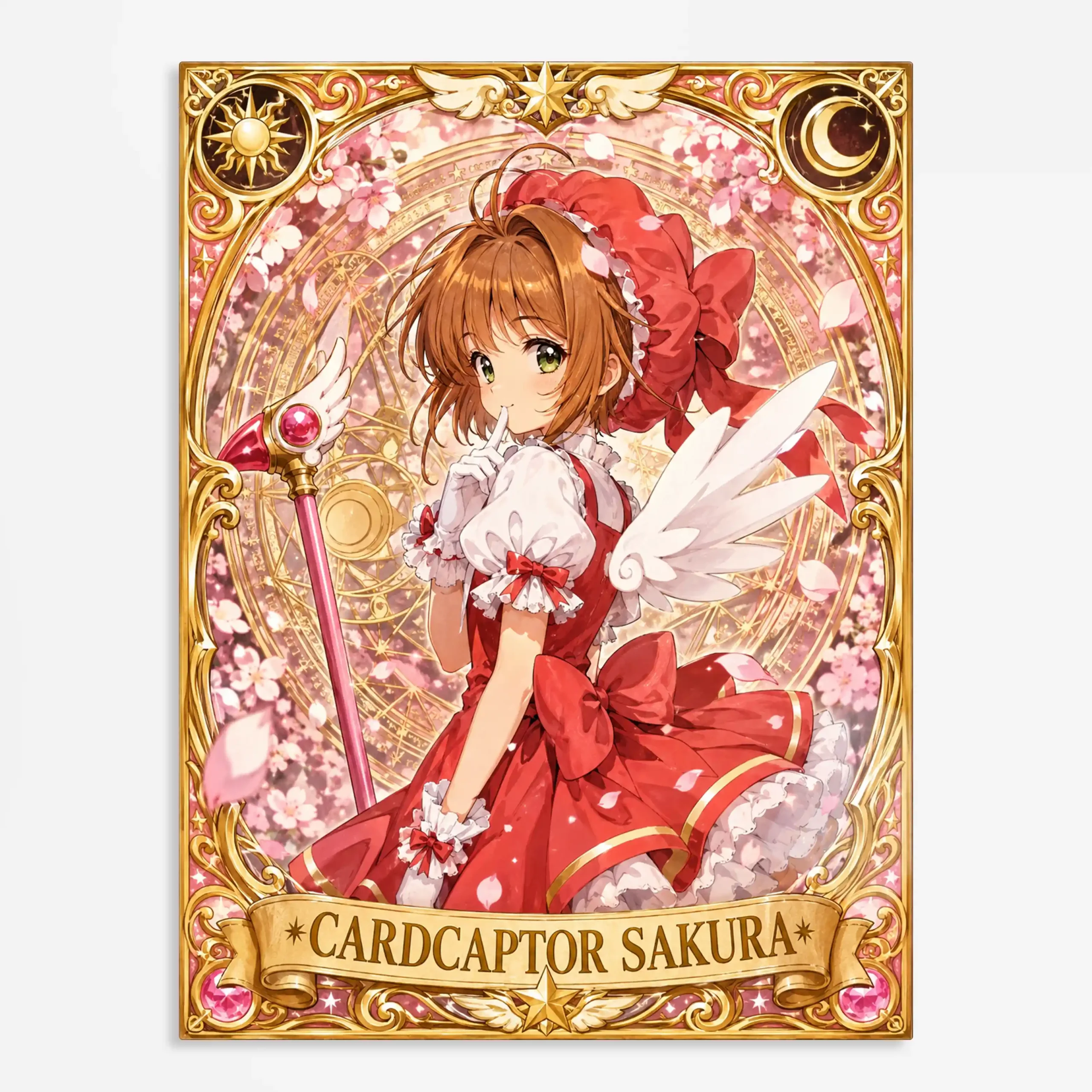 anime metal poster (14) s1 Anime
Metal Poster Wall Art Decor - Magic Girl Wand - Image 1