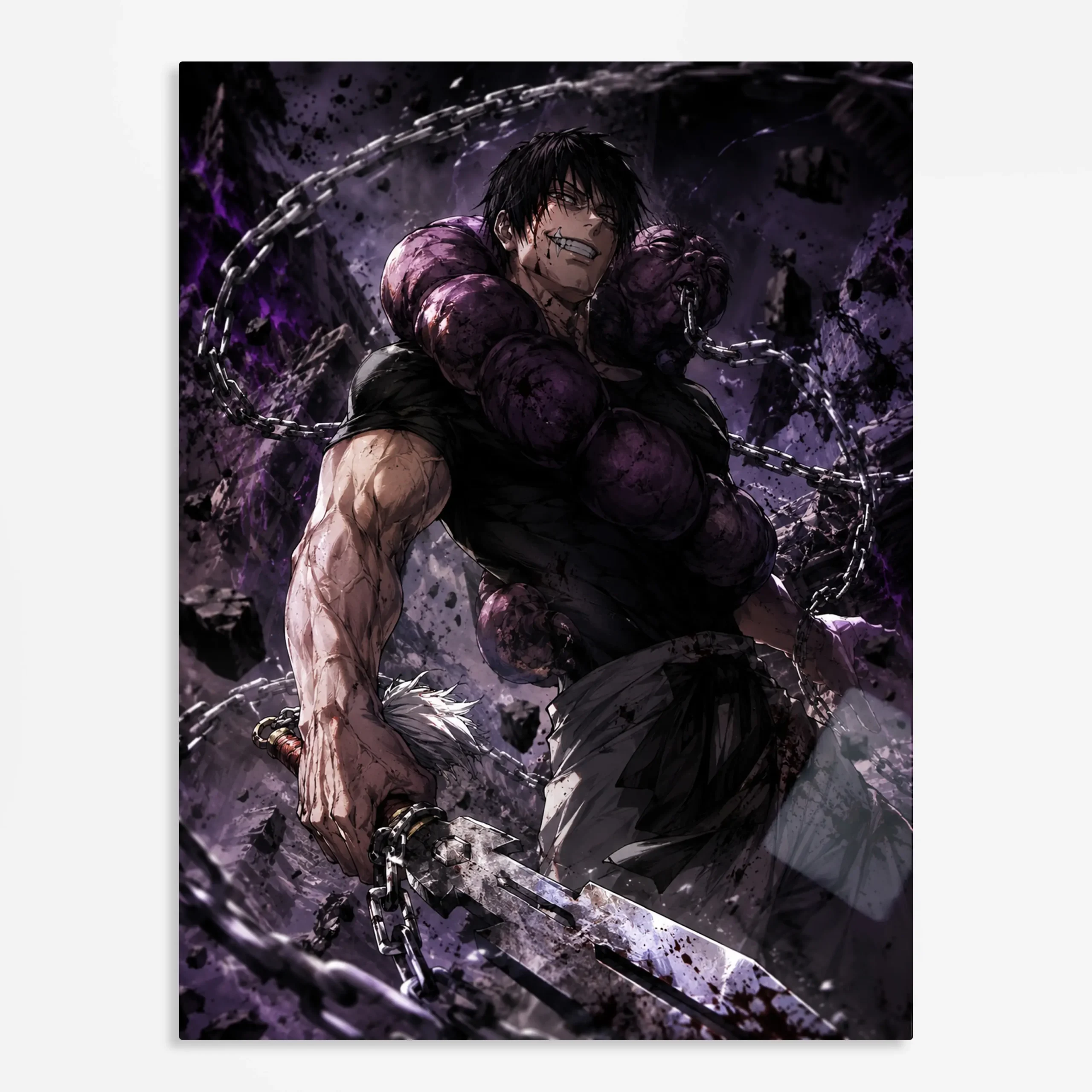 anime metal poster (155) s1 Anime Metal Poster Wall Art
Decor - Sorcerer Assassin Fighter - B - Image 1