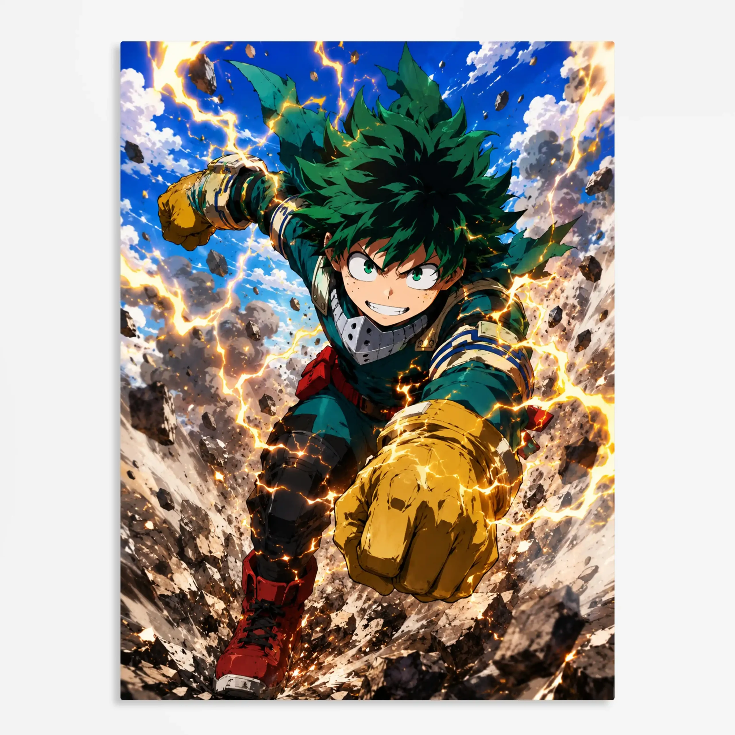 anime metal poster (162) s1 Anime
Metal Poster Wall Art Decor - Green Hero Student - Image 1