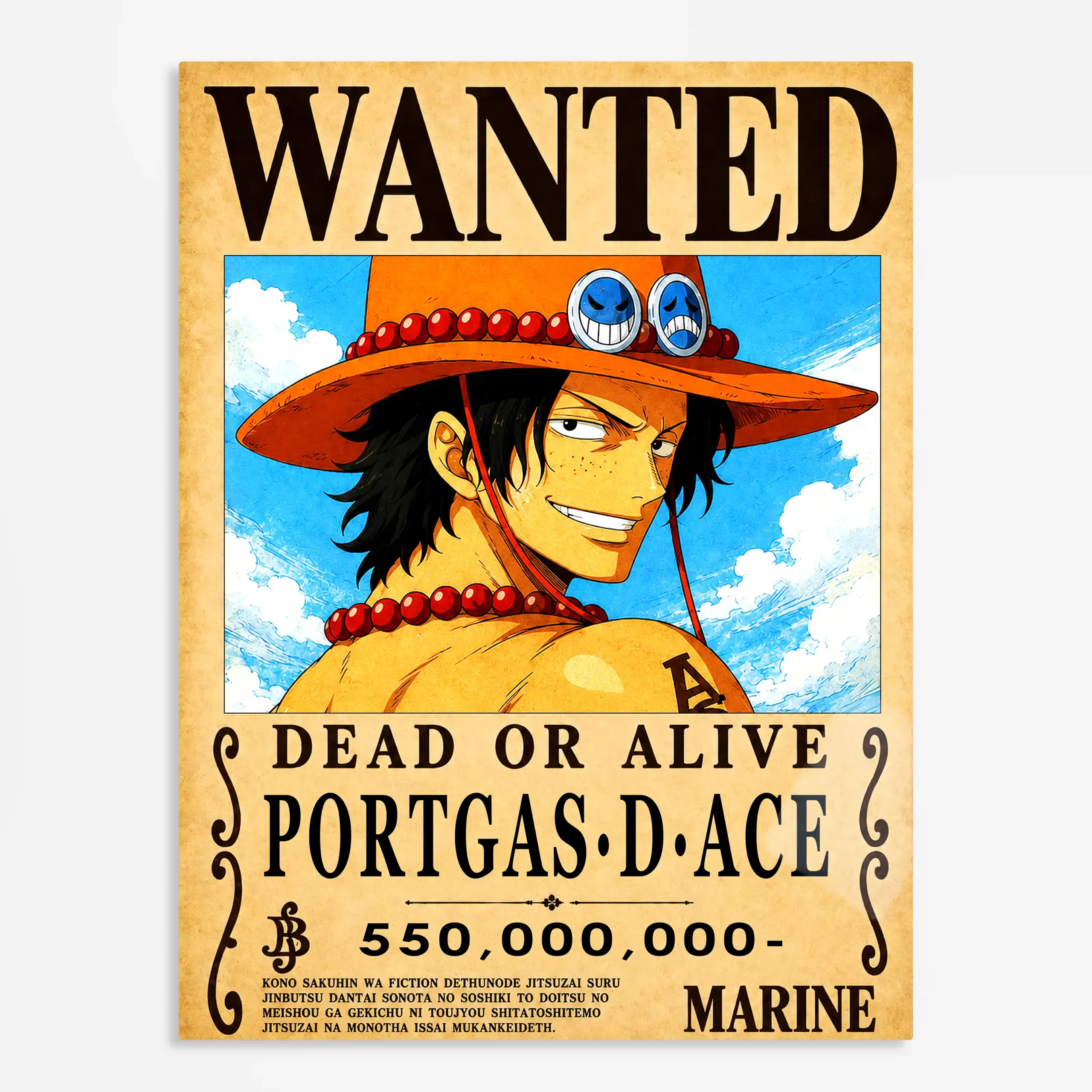 anime metal poster (164) s1 Anime
Metal Poster Wall Art Decor - Flame Pirate Wanted - Image 1