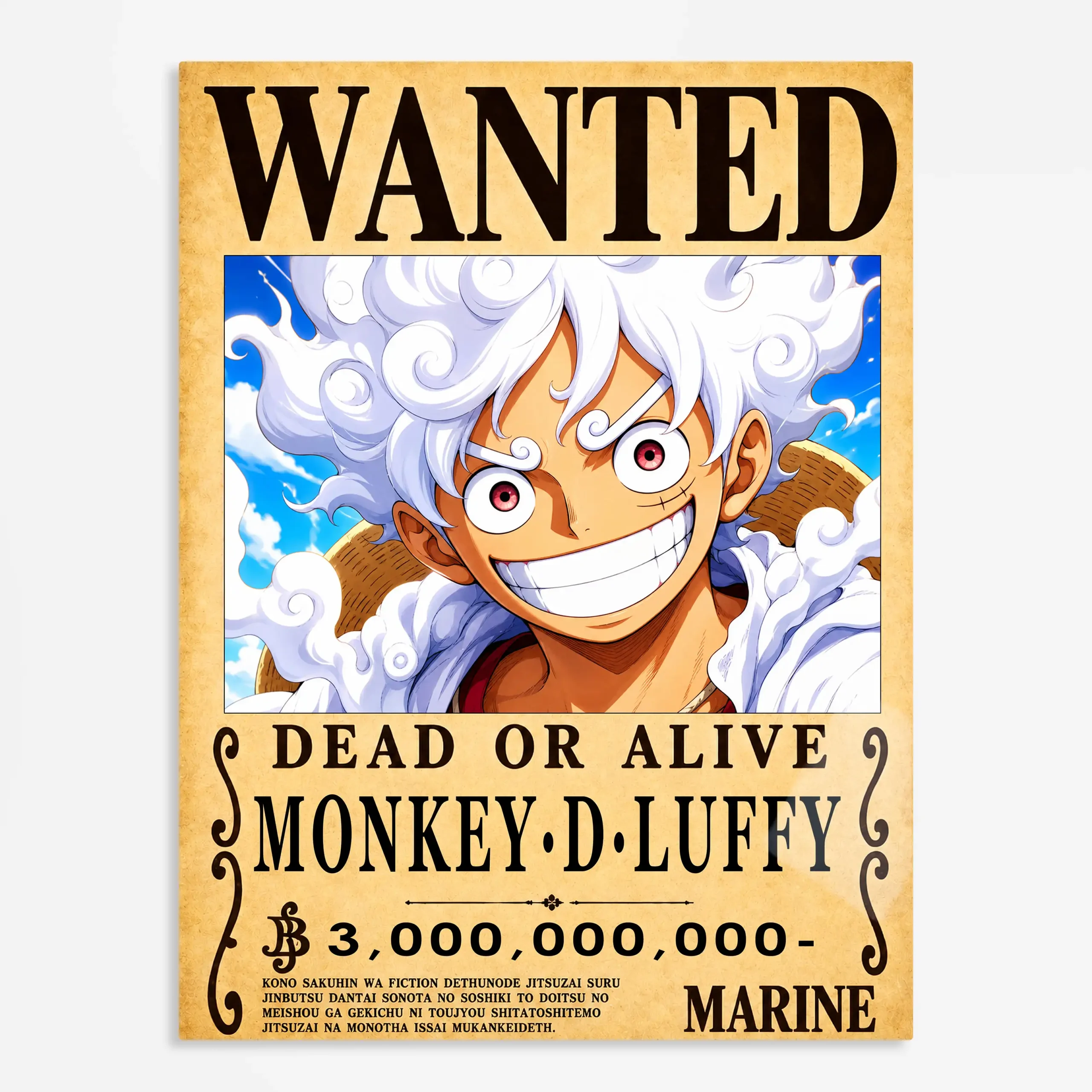 anime metal poster (169) s1 Anime Metal Poster Wall Art
Decor - White Hair Pirate Wanted - Image 1