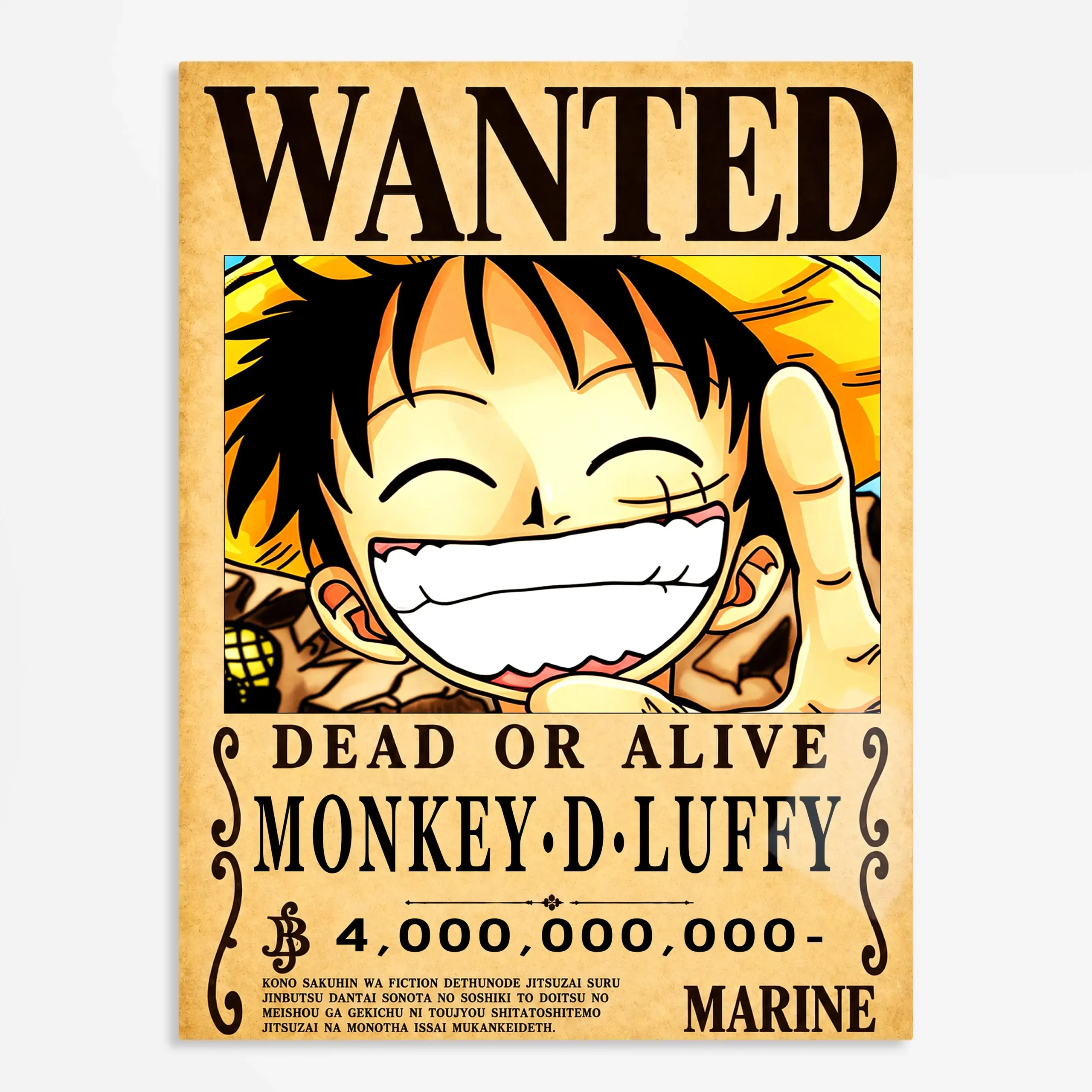 anime metal poster (171) s1 Anime Metal Poster Wall Art
Decor - Straw Hat Pirate Wanted - Image 1