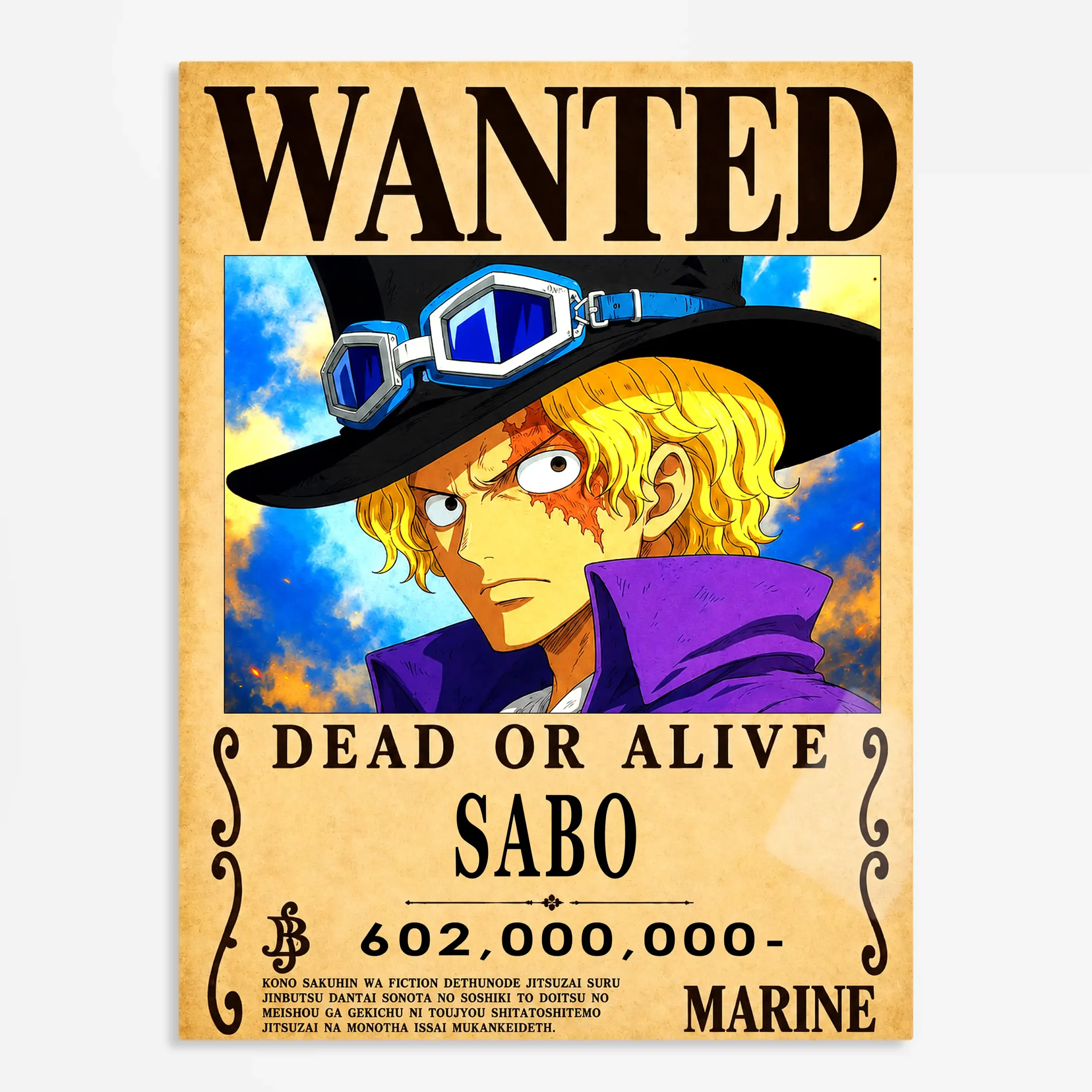 anime metal poster (181) s1 Anime Metal Poster Wall Art
Decor - Flame Revolutionary Wanted - Image 1