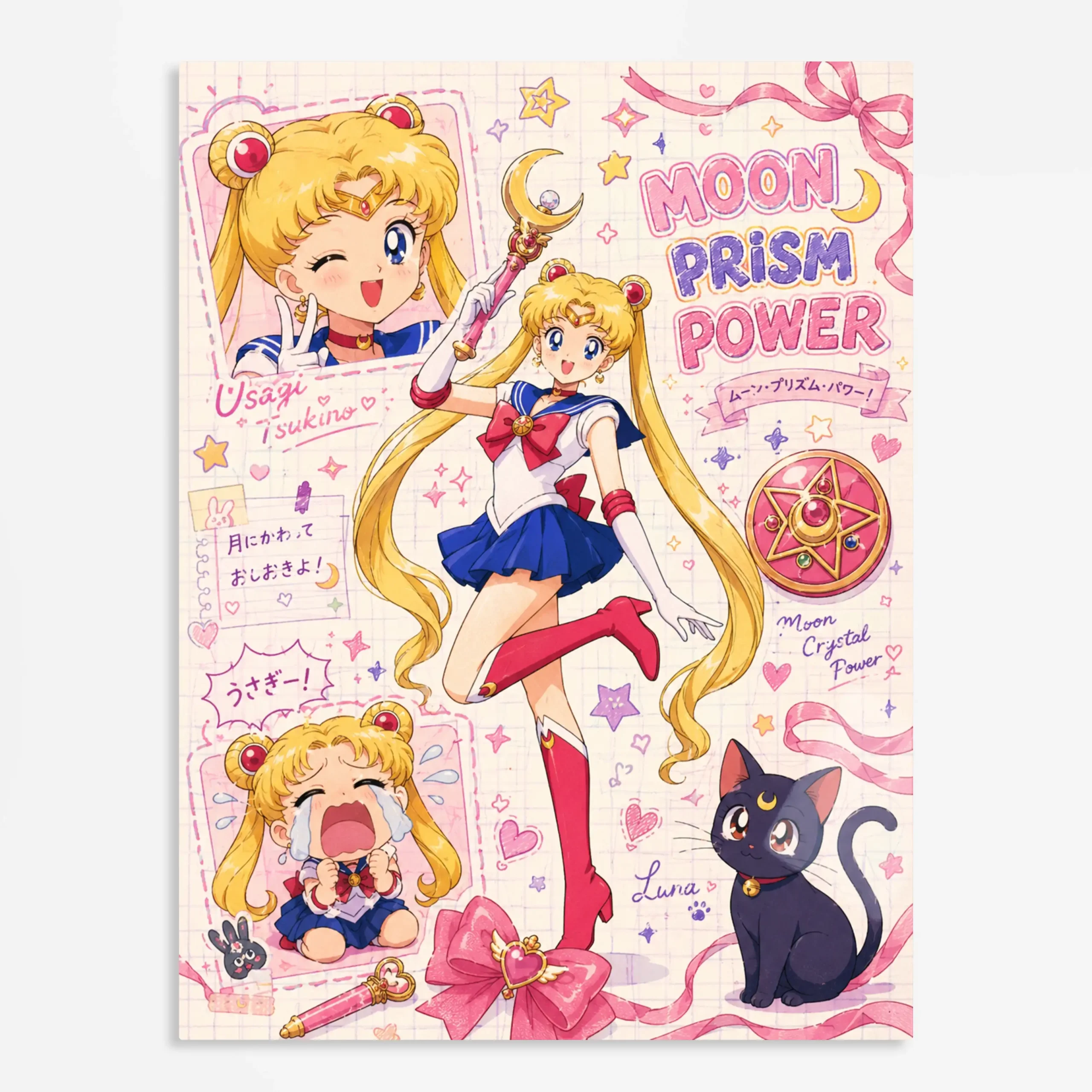 anime metal poster (208) s1 Anime
Metal Poster Wall Art Decor - Moon Magic Girl - B - Image 1