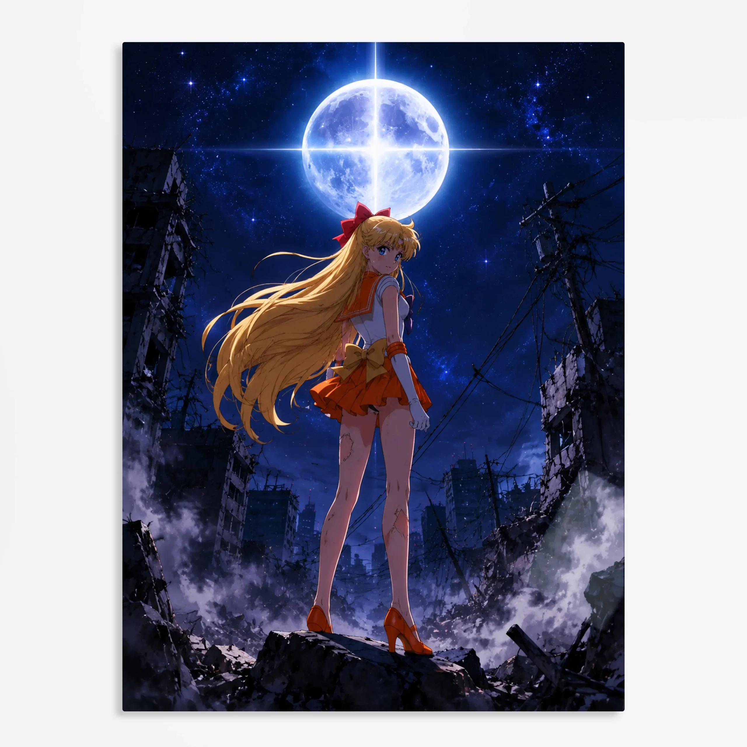 anime metal poster (209) s1 Anime Metal Poster Wall Art
Decor - Moon Magic Girl - C - Image 1