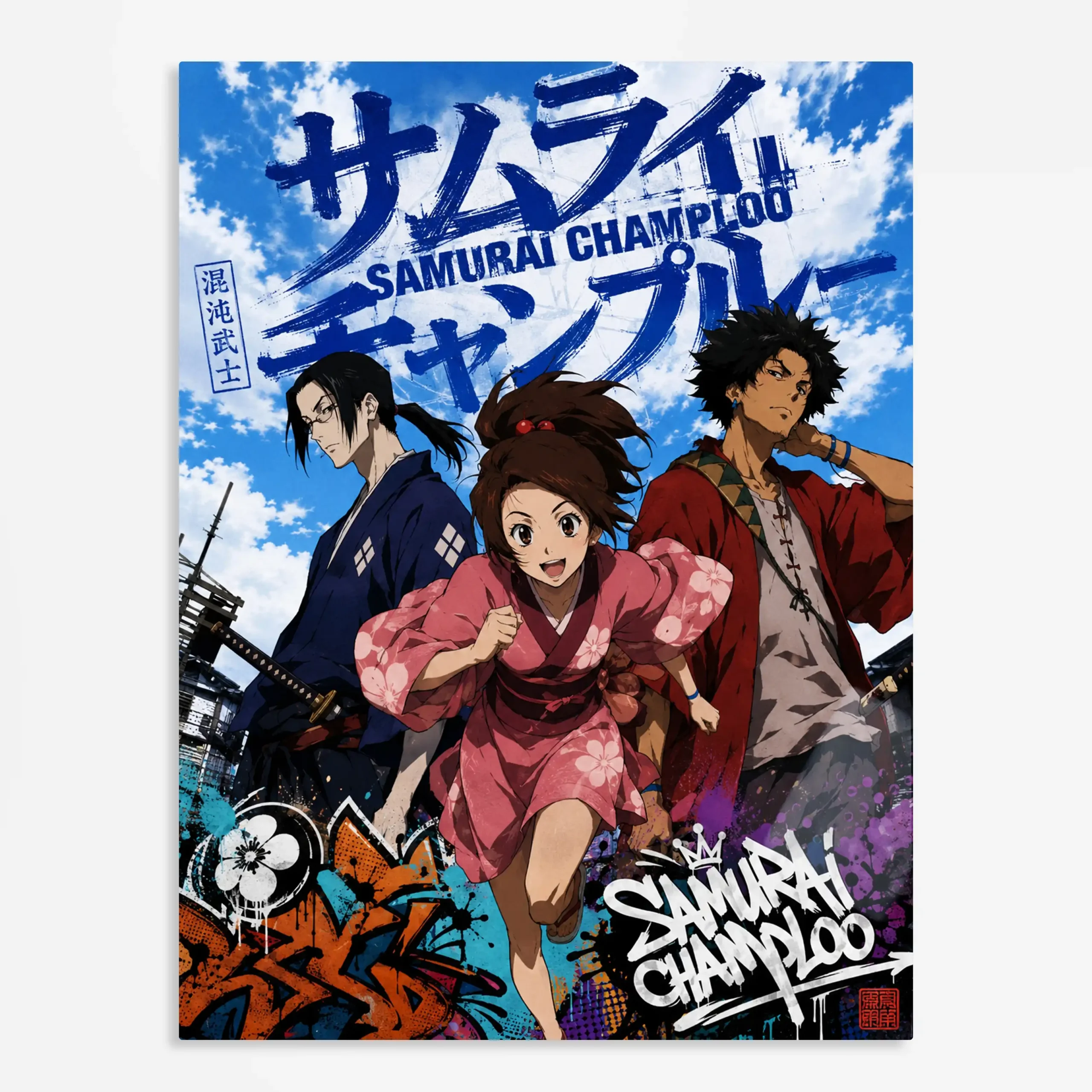 anime metal poster (214) s1 Anime Metal Poster Wall Art
Decor - Hip Hop Samurai Ronin - C - Image 1