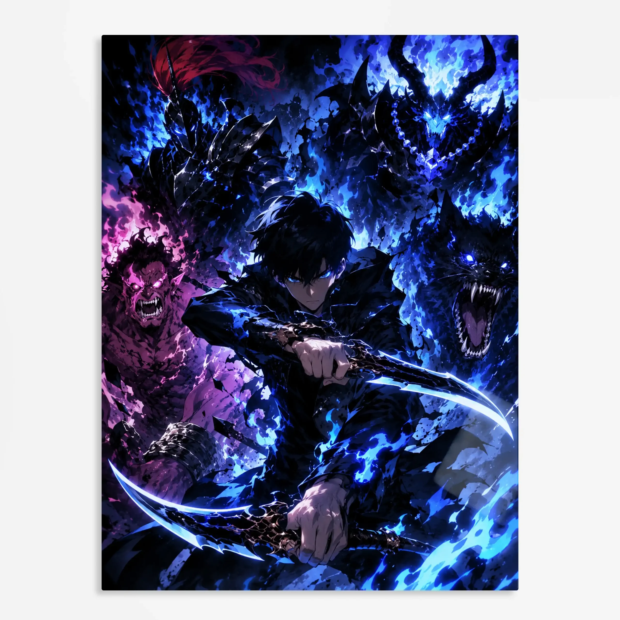 anime metal poster (220) s1 Anime Metal Poster Wall Art
Decor - Shadow Hunter Leveling - D - Image 1