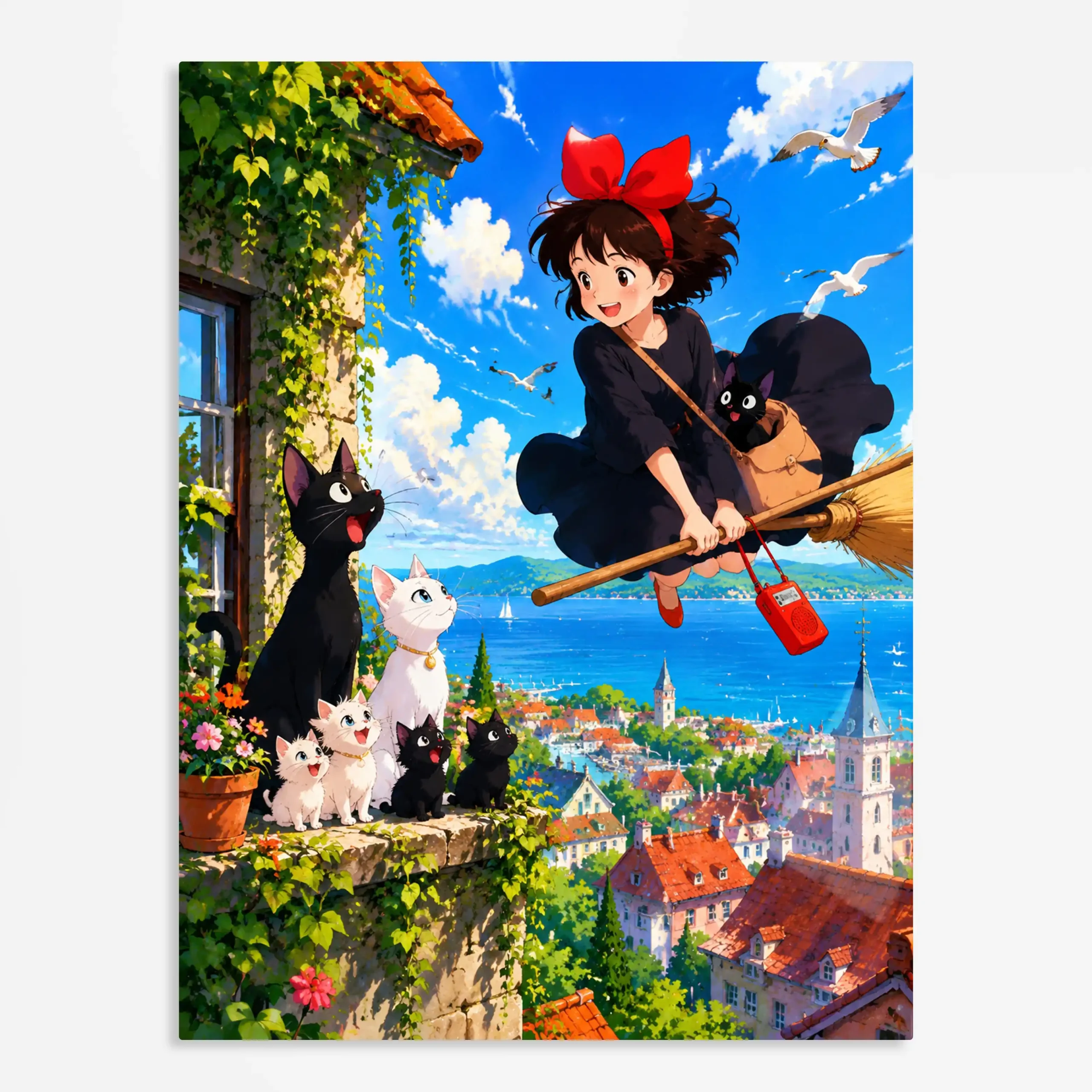 anime metal poster (238) s1 Anime Metal Poster Wall Art
Decor - Witch Delivery Girl - Image 1