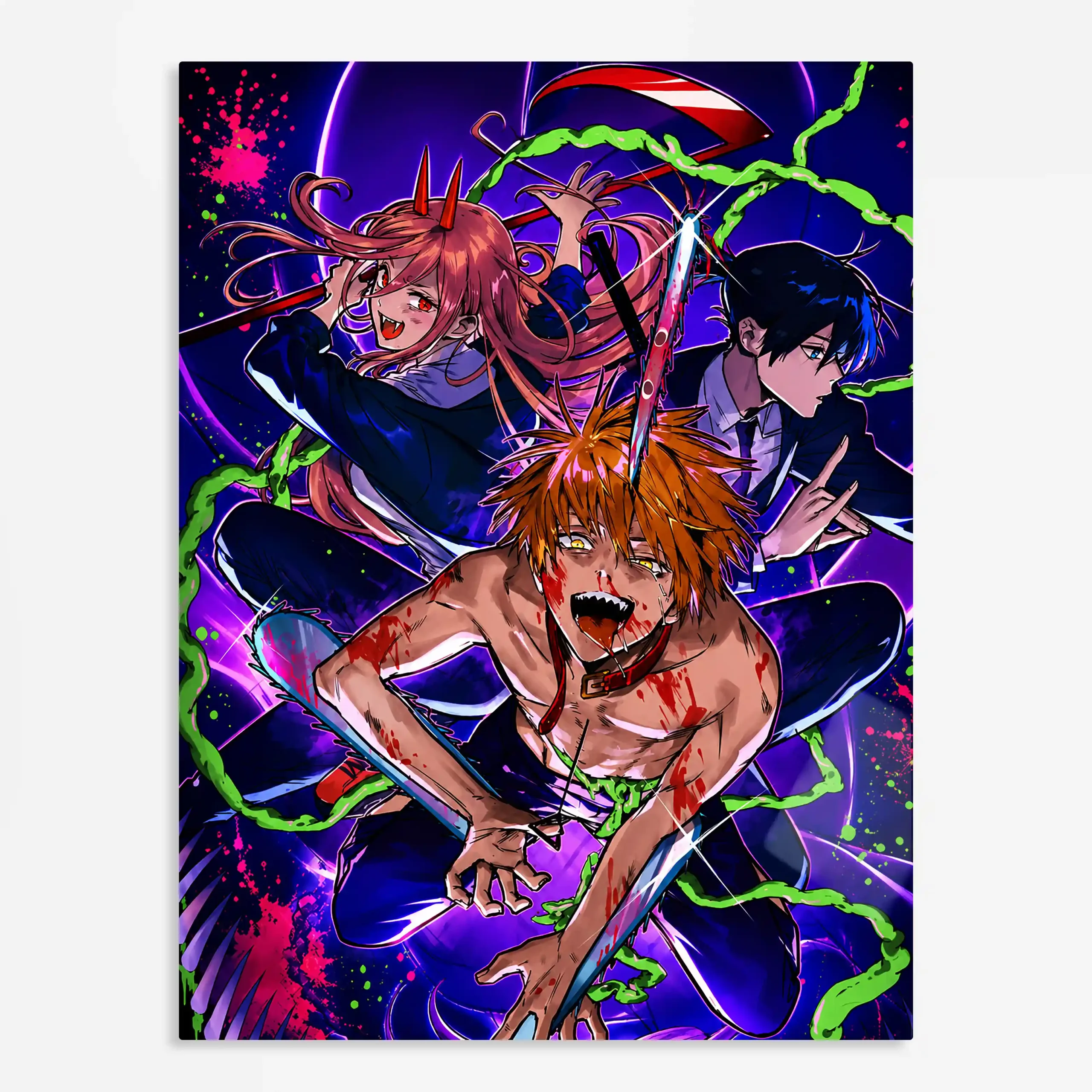 anime metal poster (25) s1 Anime Metal Poster Wall Art
Decor - Devil Hunter Fan - D - Image 1