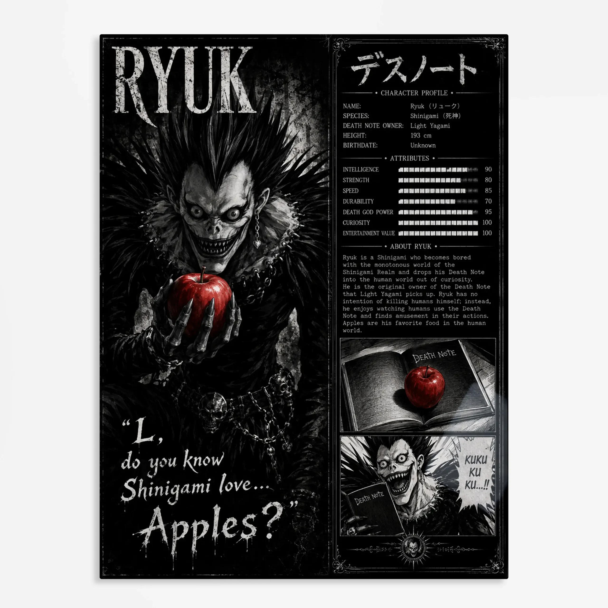 anime metal poster (37) s1 Anime Metal Poster Wall Art
Decor - Dark Notebook Fan - C - Image 1