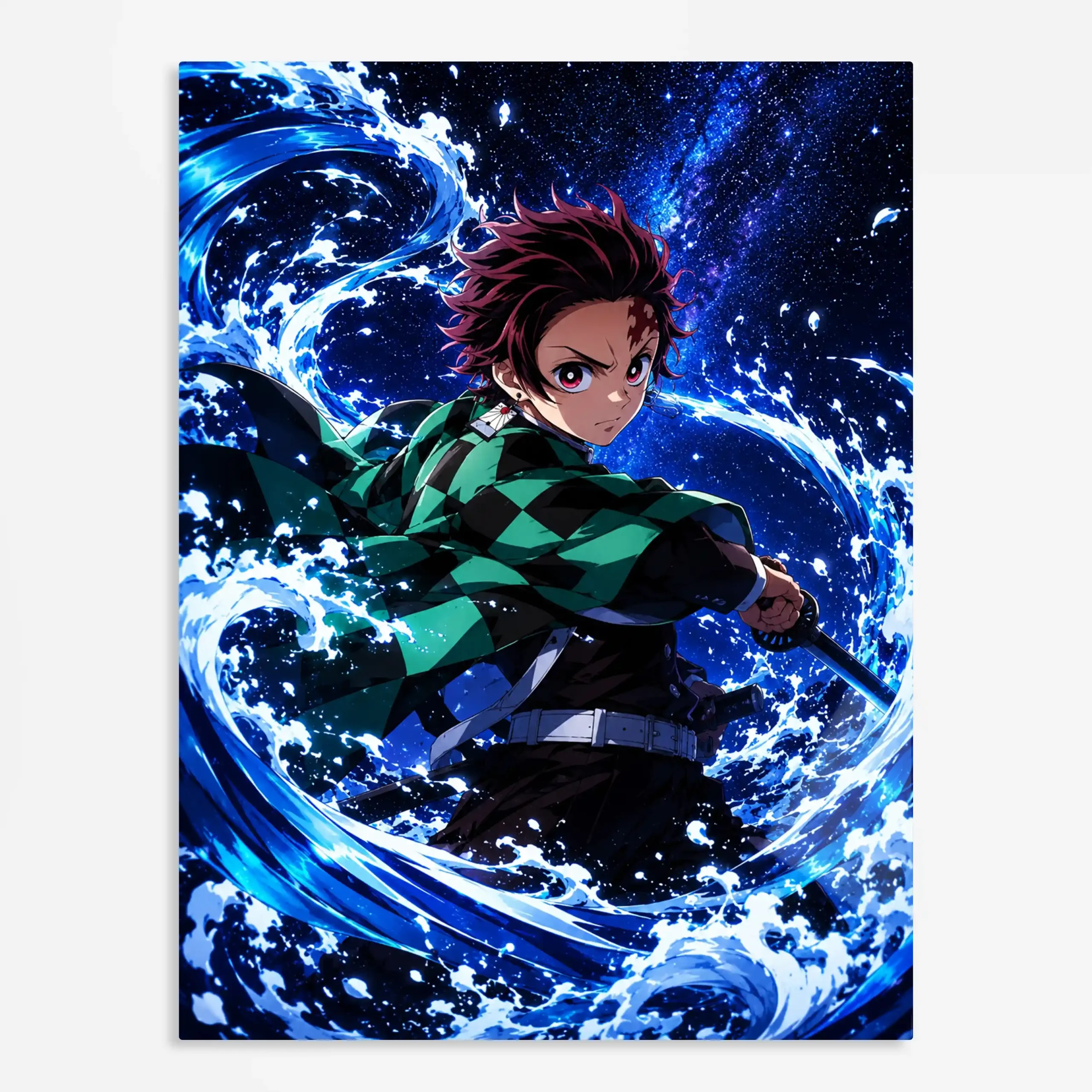 anime metal poster (62) s1 Anime
Metal Poster Wall Art Decor - Checkered Coat Demon Hunter - Image 1