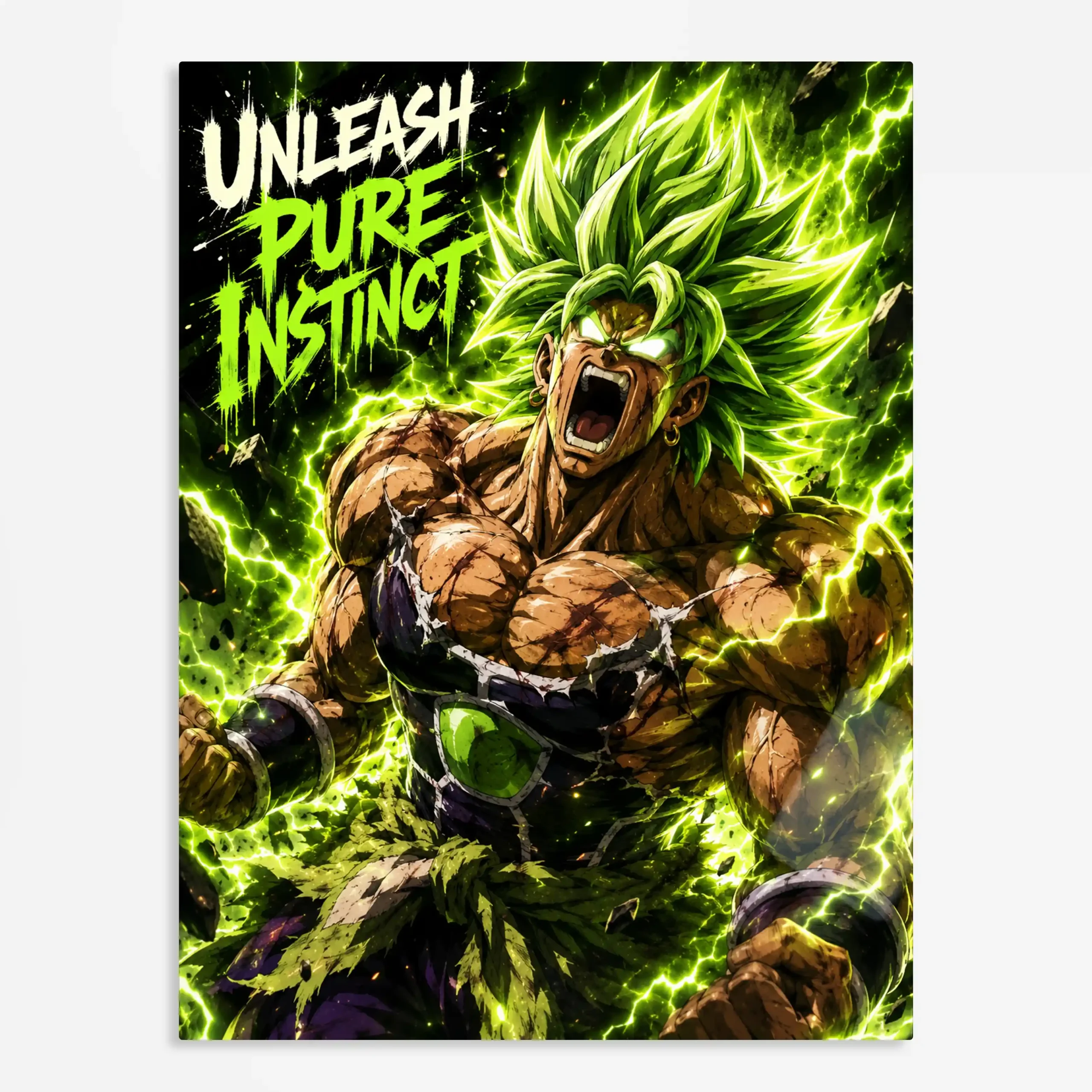 anime metal poster (64) s1 Anime
Metal Poster Wall Art Decor - Legendary Green Aura Fighter - Image 1