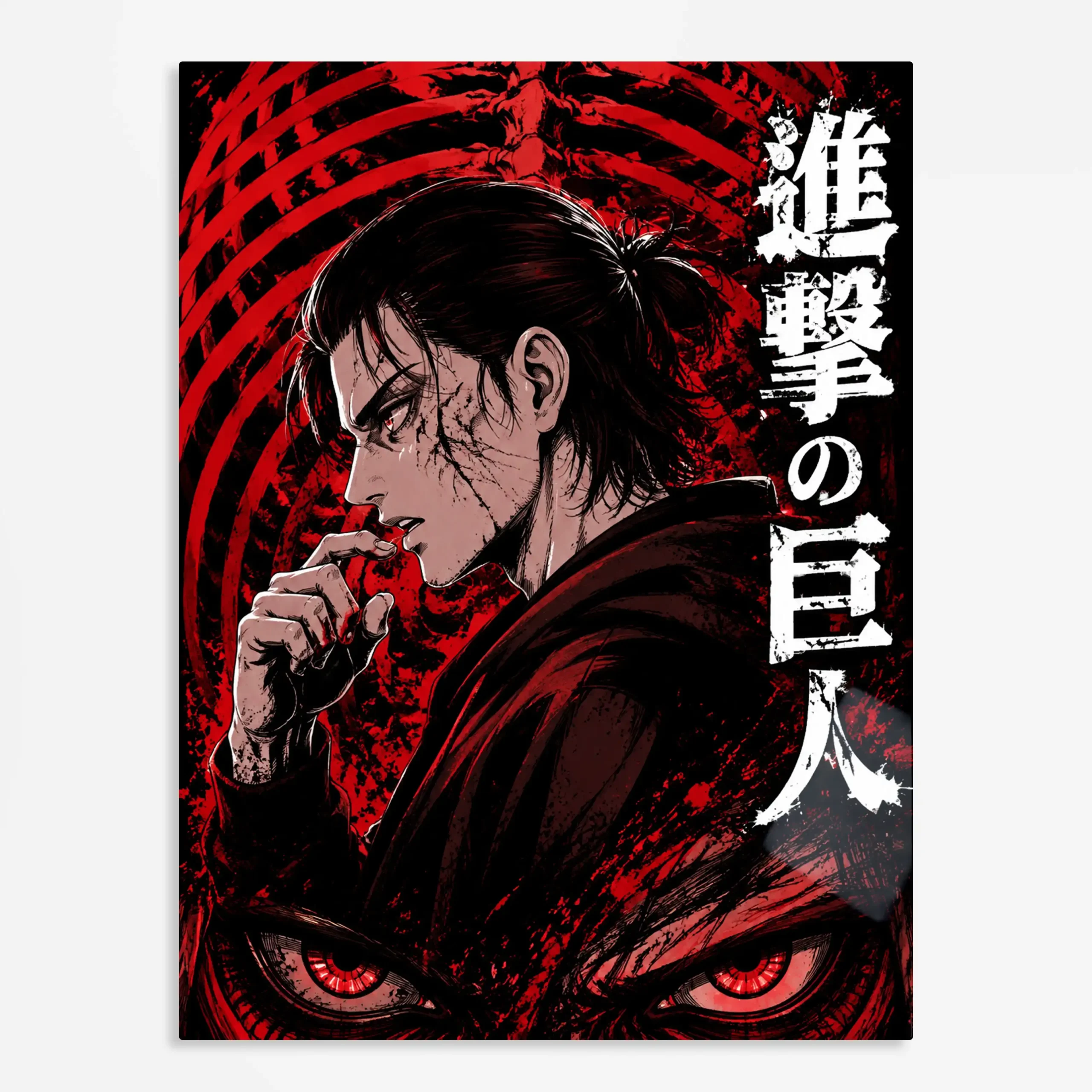 anime metal poster (7) s1 Anime Metal Poster Wall Art
Decor - Titan Shifter Hero - Image 1