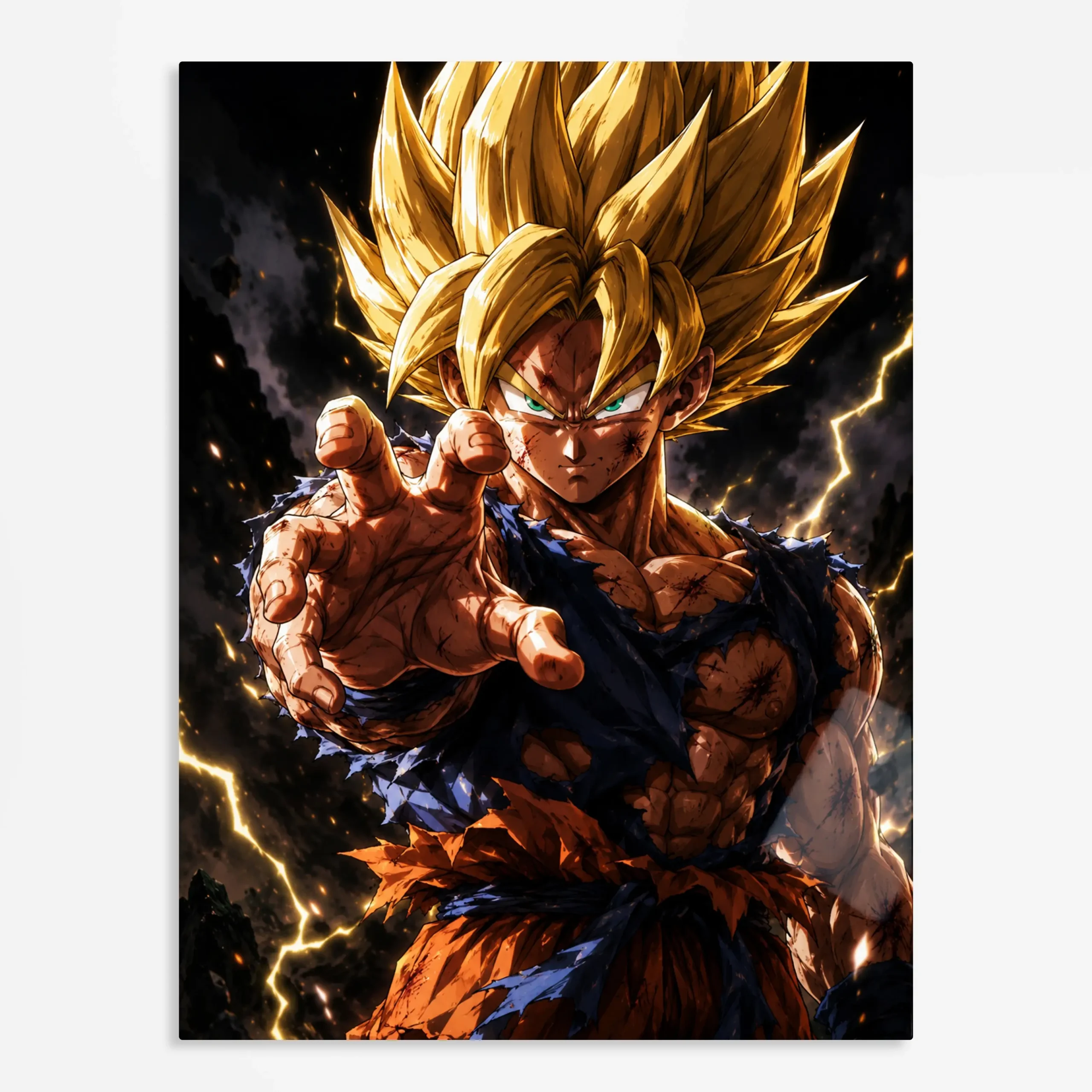 anime metal poster (72) s1 Anime
Metal Poster Wall Art Decor - Orange Gi Power Fighter - Image 1