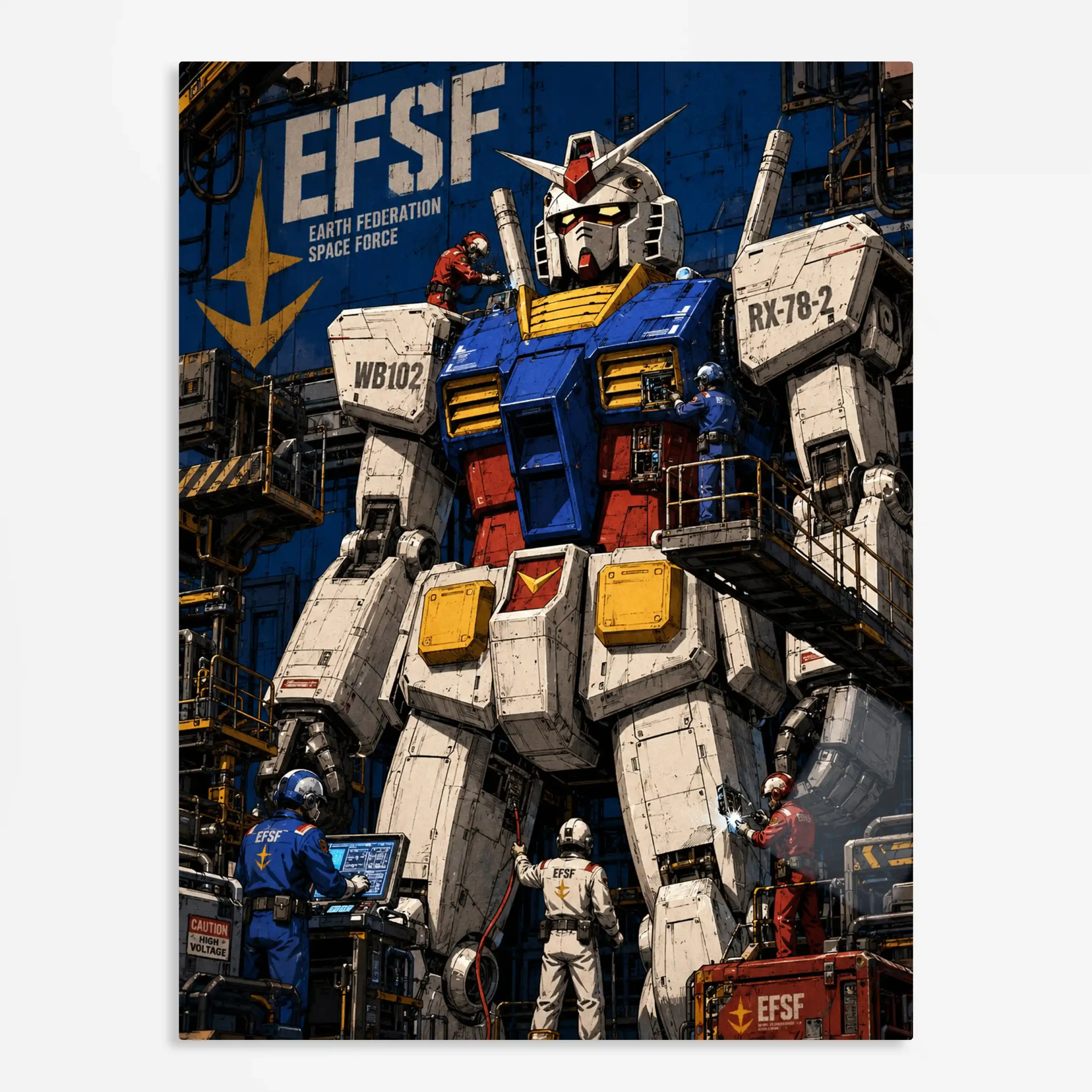 anime metal poster (92) s1 Anime
Metal Poster Wall Art Decor - Classic White Mecha - B - Image 1