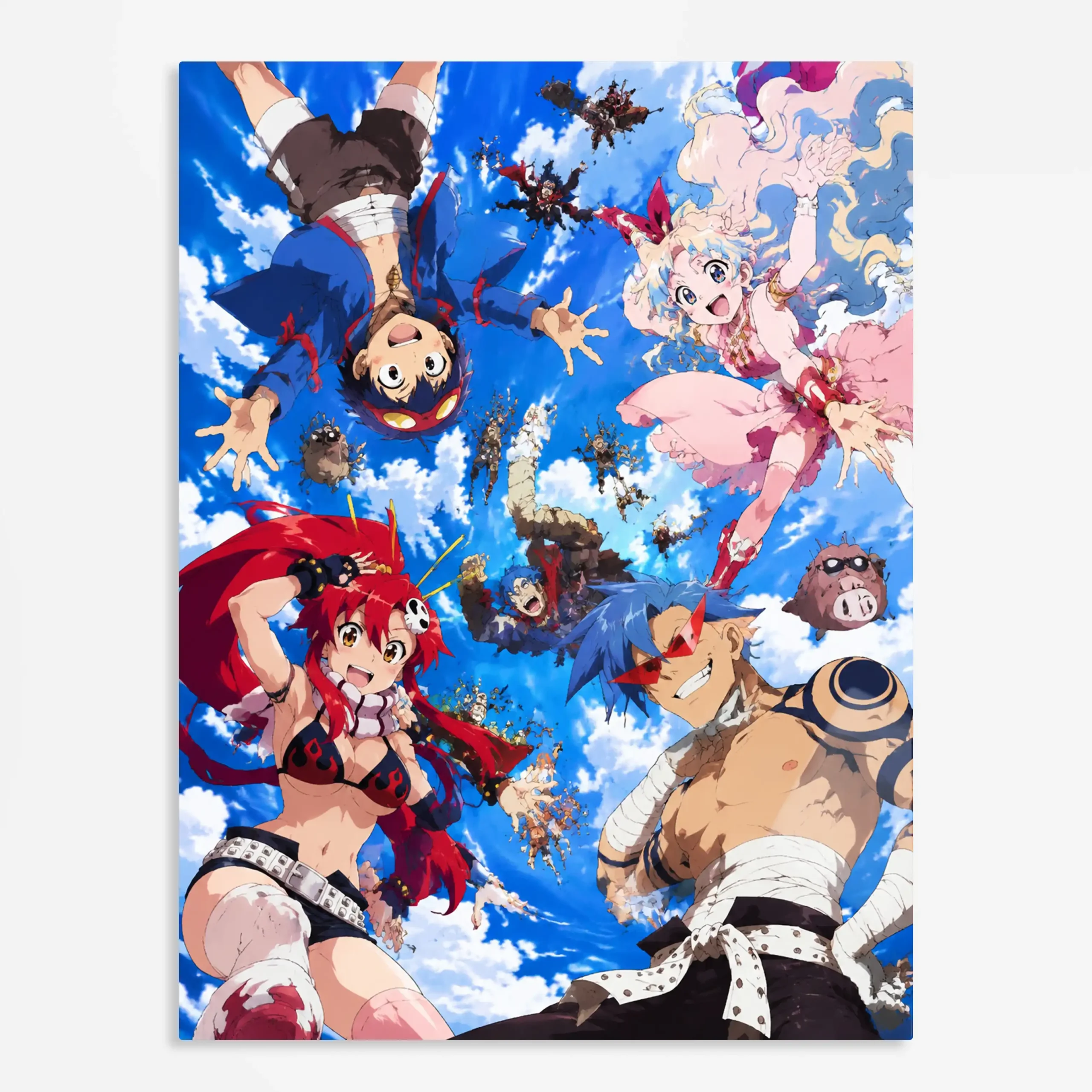anime metal poster (93) s1 Anime Metal Poster Wall Art
Decor - Spiral Mecha Fan - A - Image 1