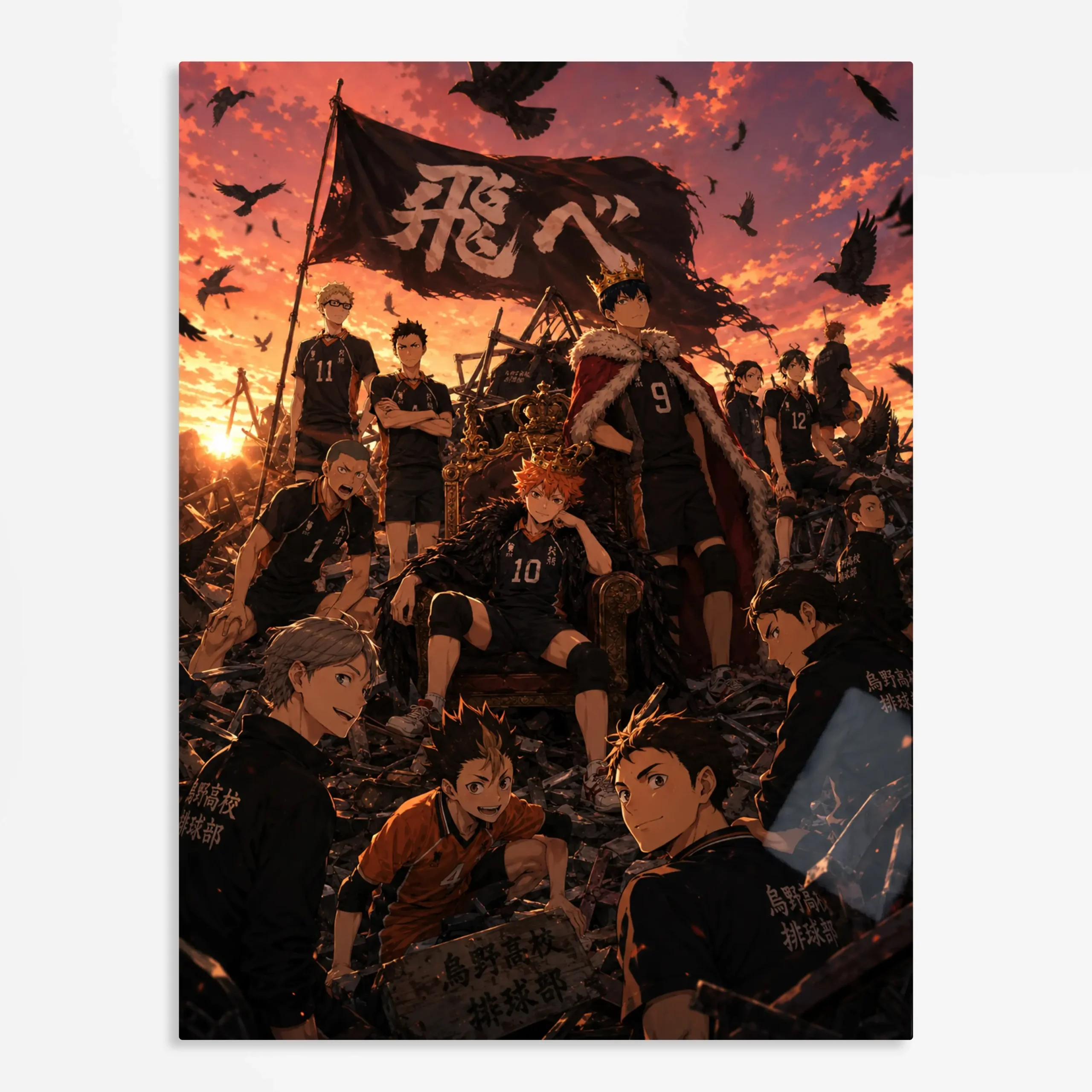 anime metal poster (99) s1 Anime Metal Poster Wall Art
Decor - Volleyball Team Fan - C - Image 1