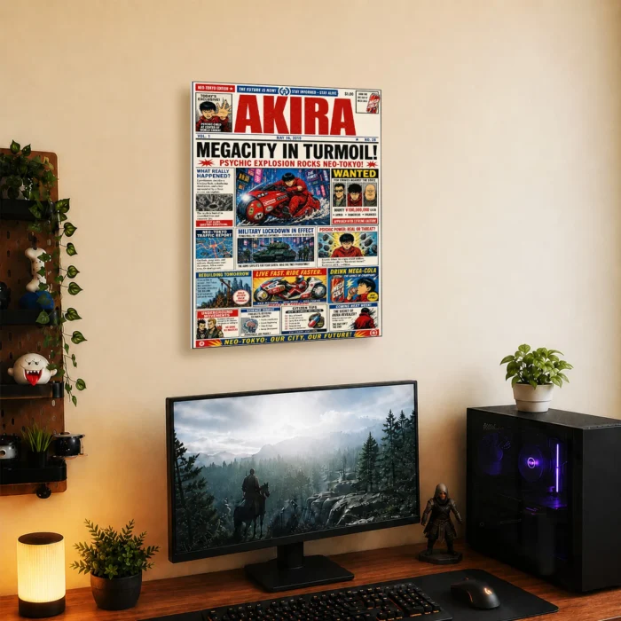 Neo City Newspaper
  Metal Poster Wall Decor - Image 4
